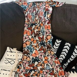 Show Me Your MuMu Multicolor Butterfly Maxi Dress